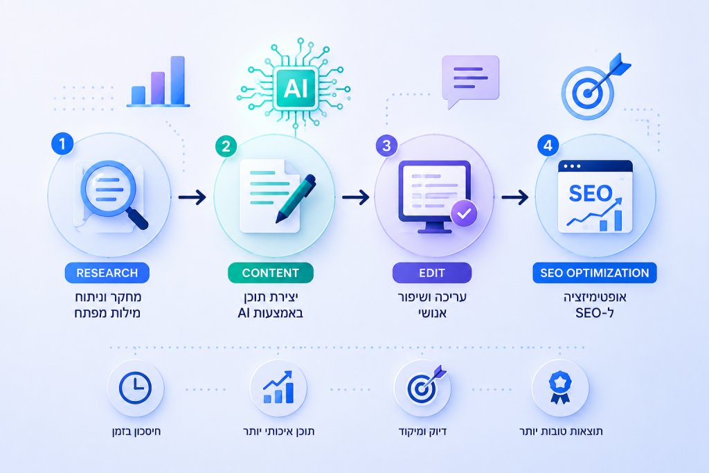 שימוש נכון בבינה מלאכותית ליצירת תוכן